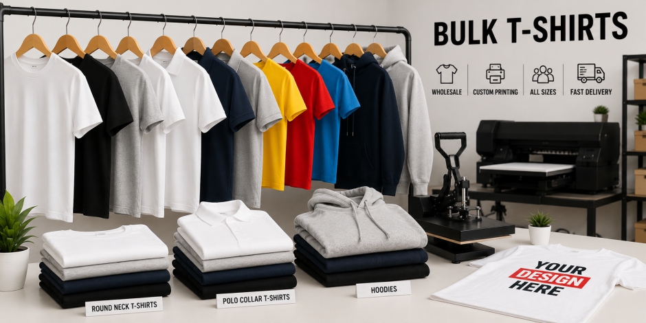 Bulk plain T-shirts manufacturer and wholesale supplier in Delhi NCR